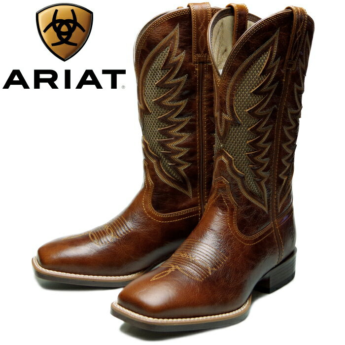 【SALE：40％OFF】 ARIAT ブーツ アリアット ウエスタンブーツ メンズ VENTTEK ULTRA WESTERN BOOT 10035938 カウボーイブーツ ワークブーツ 本革 ペコスブーツ 送料無料 【あす楽対応】