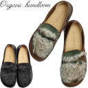 【SALE:30%OFF】 Organic handloom SEVRES FUR オーガニックハンドルーム サンダル セーブル OH018 ファーローファー ...