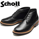 ショット チャッカブーツ Schott CHUKKA BOOTS S23002 ブラック ワークブーツ メンズ 本革 ブーツ レザー チャッカーブーツ プレーントゥブーツ ミリタリーブーツ 革靴 アウトドア キャンプ カジュアル 日本製 2023秋冬新作 送料無料