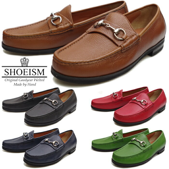 SHOEISM シューイズム 418 BIT LOAFER ビットローファー メンズ スリッポン 型押し ビジネスシューズ 本革 カジュアル ベトナム製 2020年春夏新作 送料無料 【あす楽対応】