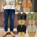 【お買い物マラソンポイント最大10倍】 AZTEC ACANALADA PATIN アズテック アカナラダ パティン クロッグサンダル メンズ レザーサンダル ...