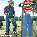 【お買い物マラソンポイントアップ5倍】 Dickies INDIGO BIB OVERALL ディッキーズ インディゴ ビブオーバーオール DK8396 オーバ...