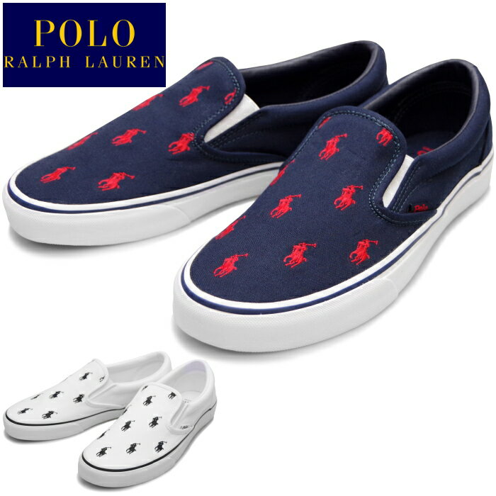 【お買い物マラソンポイントアップ5倍】 POLO RALPH LAUREN RB84 KEATON SLIP ポロ ラルフローレン スニーカー メンズ スリッポン キートンスリップ ローカット 正規品 キャンバス 靴 シューズ カジュアル 送料無料 2022春夏新作