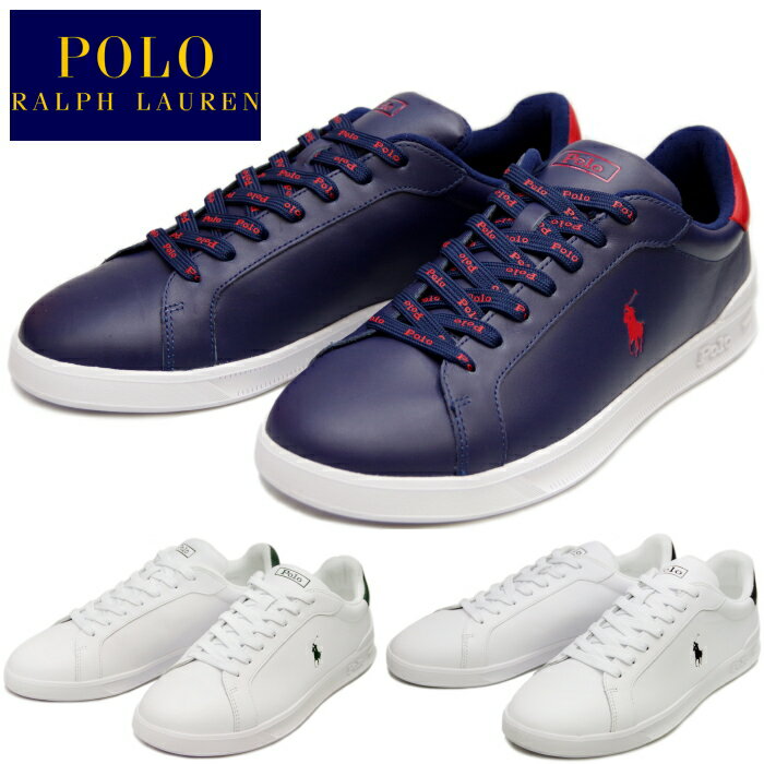 【エントリーでポイント最大5倍】 POLO RALPH LAUREN ポロ ラルフローレン スニーカー メンズ RD74 HRT CT II ヘリテージコート ローカット 正規品 レザー 本革 靴 シューズ カジュアル 送料無料 2021秋冬新作