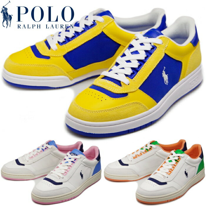 POLO RALPH LAUREN POLO CRT SPT ポロ ラルフローレン スニーカー メンズ RE28 ポロコートスポーツ ローカット 正規品 レザー 本革 靴 シューズ カジュアル タウンユース おしゃれ 通勤 通学 送料無料 2024春夏新作