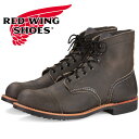 レッドウイング RED WING IRON RANGE IRON RANGER 8086 レッドウィング アイアンレンジ アイアンレンジャー 正規品 ［Charcoal "Rough & Tough"］ ブーツ メンズ レディース レースアップブーツ キャップトゥ チャコール ラフ＆タフ ワークブーツ 送料無料