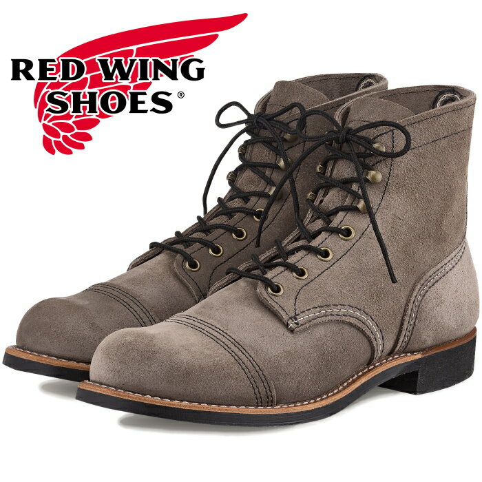 RED WING IRON RANGE IRON RANGER 8087 レッドウィング アイアンレンジ アイアンレンジャー 正規品 ［Slate Muleskinner ］ ブーツ メンズ レディース レースアップブーツ キャップトゥ スレート ミュールスキナー ワークブーツ 送料無料