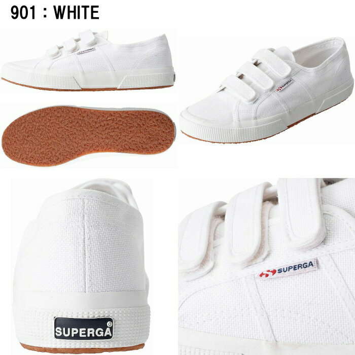 SUPERGA（スペルガ）『2750-COT3STRAPU_F83（S00BN20-BLACK-FwhtF83）』