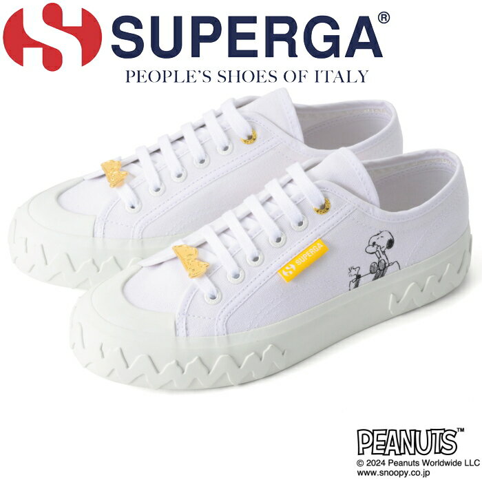 スペルガ 【お買い物マラソンポイントアップ5倍】 SUPERGA SNOOPY PRINT 4S6135CW スペルガ 2630 スヌーピー スニーカー レディース PEANUTS ピーナッツ クラシック ローカット キャンバスシューズ コラボ おしゃれ キャンバス 靴 旅行 カジュアル タウンユース 通勤 通学 送料無料