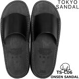  TOKYO SANDAL ONSEN SANDAL ȥ祦  by 󥰥֥ȥꥪ TS-C06 BLACK   쥶   åݥ 쥶 2023ղƿ ̵ ڤб