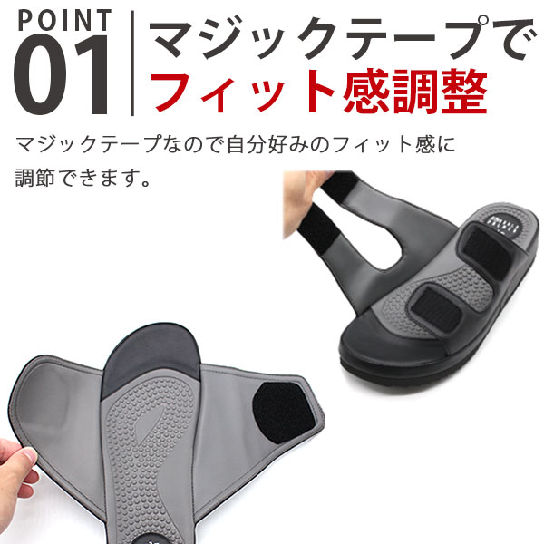 【15日限定★P最大8倍】 サンダル メンズ レディース 靴 黒 ブラック 軽量 軽い コ...