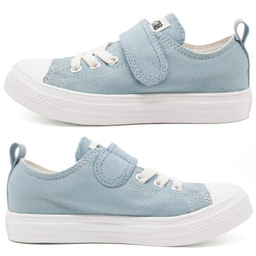 コンバース キッズ ジュニア スニーカー 靴 ブルー 軽量 軽い ベルクロ ファーストスター チャイルド オールスター ライト CONVERSE CHILD ALL STAR LIGHT V-1 OX