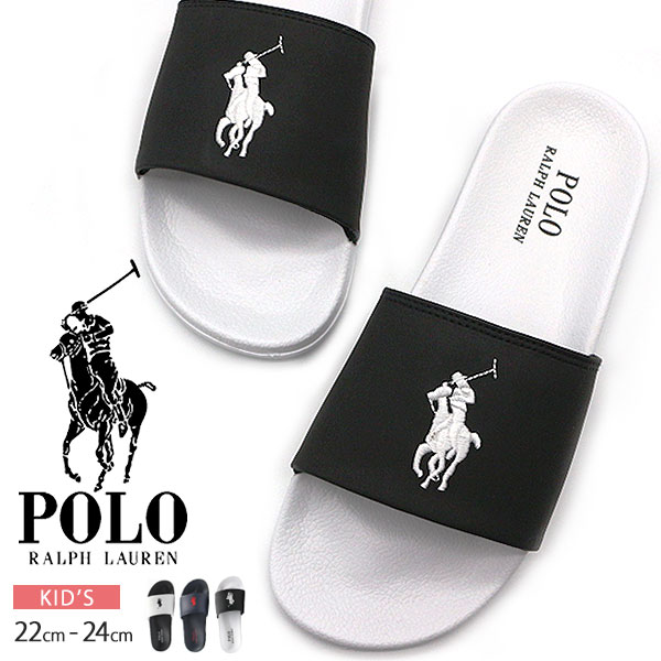ポロ ラルフローレン サンダル 子供 キッズ ジュニア 22.0-24.0cm 靴 男の子 女の子 シャワー POLO RALPH LAUREN REMI SLIDE 2 【正規品】のサムネイル