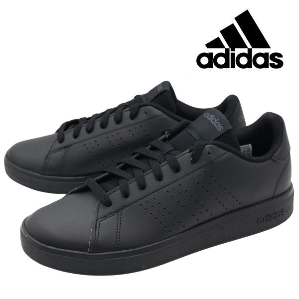アディダス スニーカー メンズ 靴 黒 ブラック 人気 定番 おしゃれ シンプル お出かけ 歩きやすい カジュアル グリップ スタイリッシュ コートスタイル 通...