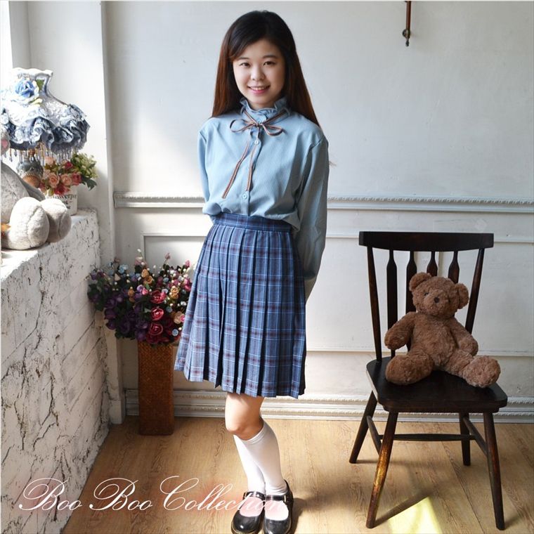 ちょっぴりお洒落なスクールシャツ 正統派 制服 女子高生 通学 学生 中学 定番 ワイシャツ S M L XL XXL JK0103