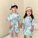 【新発売記念価格!】セットアップ キッズ 兄妹 ワンピース 女の子 子供服 tシャツ 半袖 綿 ショートパンツ 男の子 ベビー服 ジャージ 上下セット スポーツ...