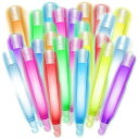 【限定記念価格!】ケミカルライト ペンライト 蛍光棒 25本セット 8時間 長時間発光タイプ 使い捨て 余興 イベント用