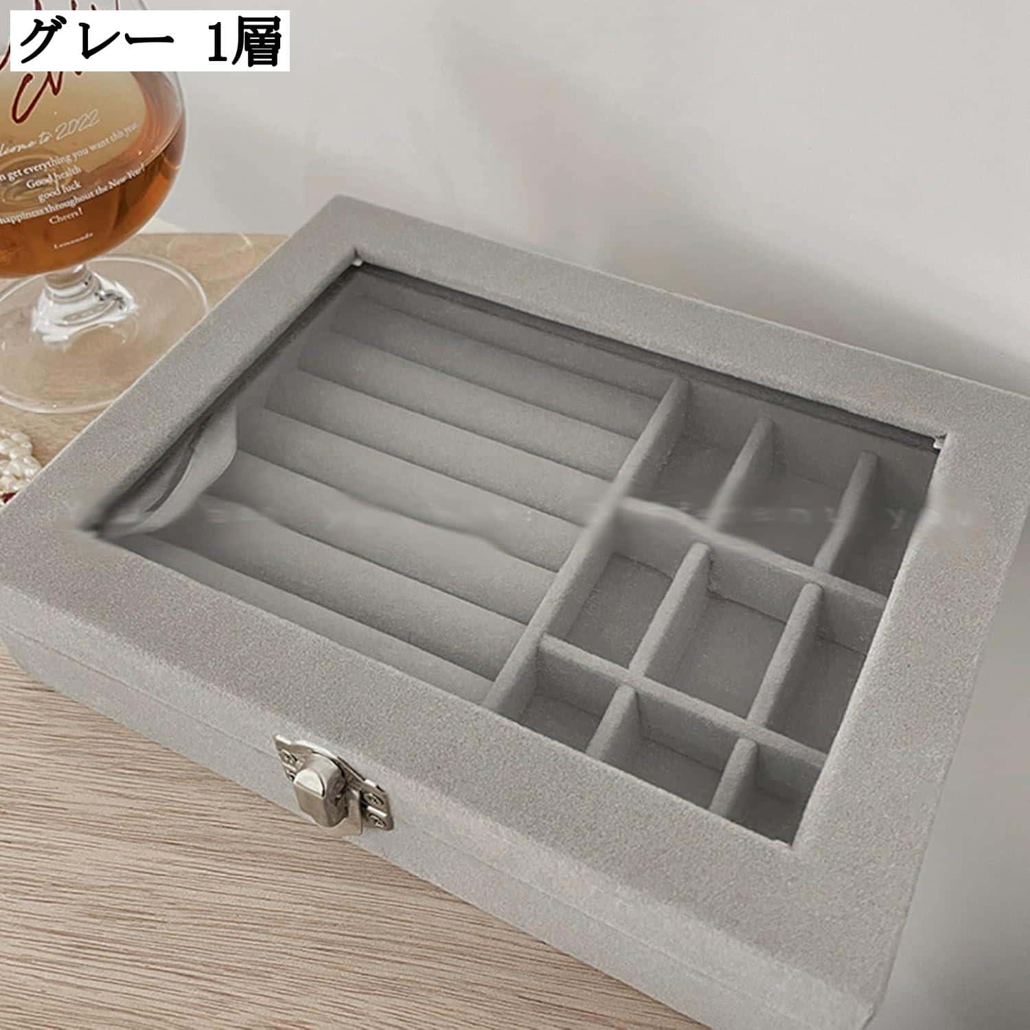 透明蓋 3層 ジュエリーケース 卓上収納 引き出し式 分割・取り外し レディース アクセサリー収納 小物入れ 携帯用 コレクション 便利グッズ 耐久性 機能的ケース 耐湿 遮光