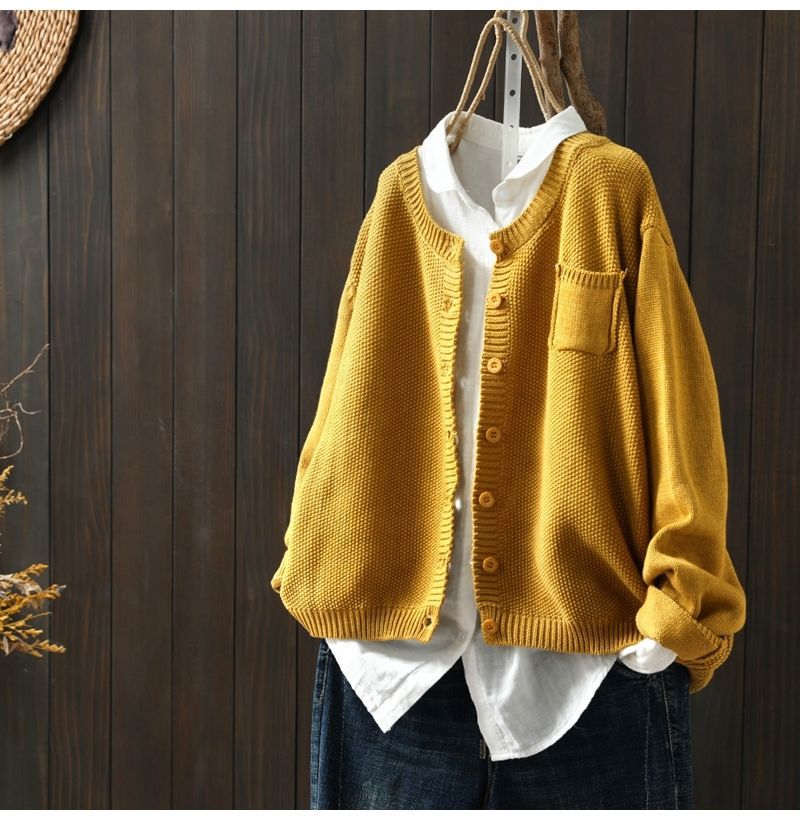 ニット カーディガン 透かし編み ニット レディース セーター トップス ニットカーディガン 軽い ドルマン 二の腕カバー ボタン カーデ 長袖 ライトアウター レイヤード 羽織 体型カバー ゆったり 春秋 コーデ