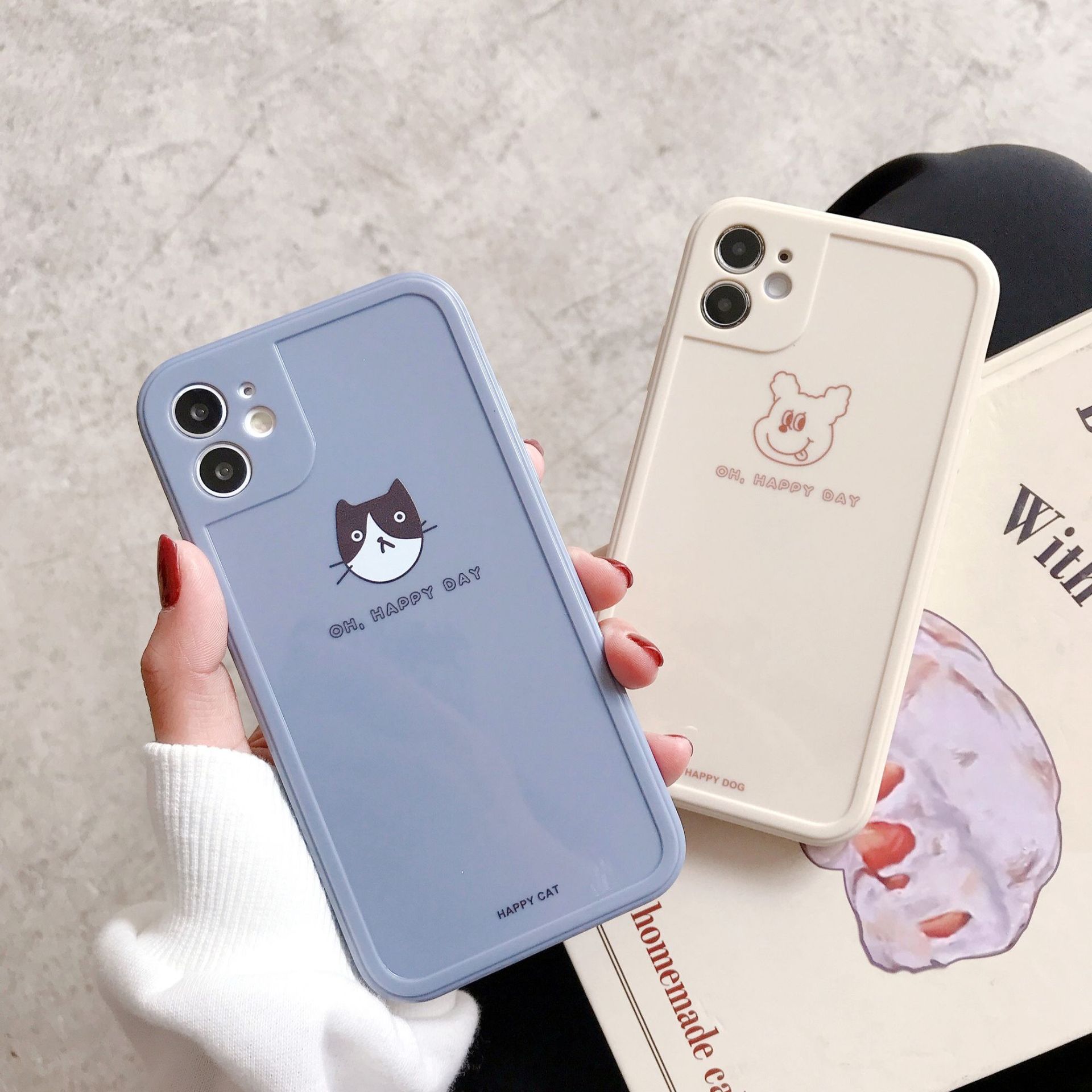 Rakuten - iPhone12 ケースiPhone12Pro ケース iPhone11 ケース iPhone SE mini 12ProMax ケース スマホケース 韓国 かわいい 動物 北欧 猫 ネコ 犬 イヌ アクセサリー カメラ保護 アニマル イラスト おしゃれ 小物 プレゼント ギフト