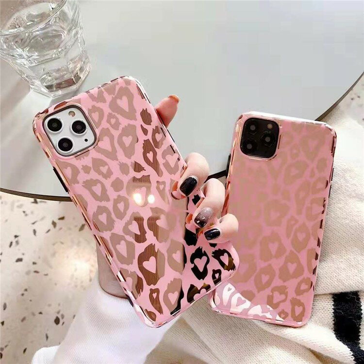 Rakuten - iPhone12 ProMax ケース iPhone11 ケース iPhone se ケース iPhone XR XS 11Pro Max iPhone8 ケース かわいい メタリック ピンク アニマル レオパード おしゃれ ファッション