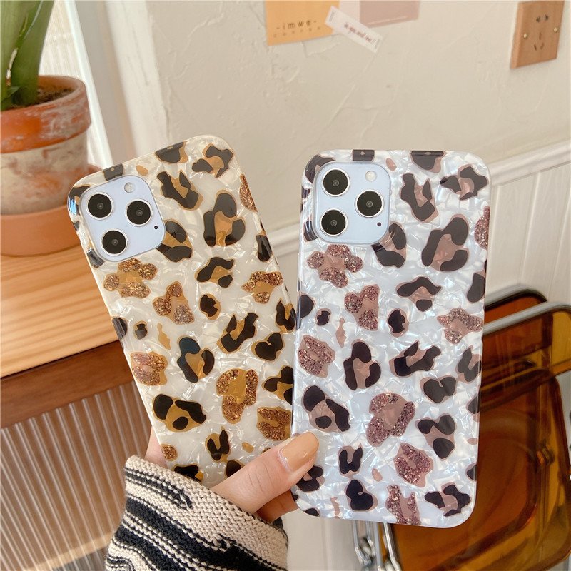 Rakuten - iPhone12 mini ケース iPhone11 ケース iPhone se ケース iPhone XR XS 11Pro Max iPhone8 ケース かわいい 韓国 レオパード ヒョウ柄 シェル 大人かわいい 可愛い おしゃれ ファッション