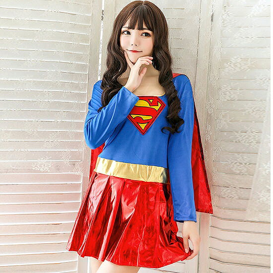 ハロウィン キャラクター コスプレ コスチューム ワンピース 赤マント プリーツスカート ブーツカバー付き forady-10001128 FoRady サンプル画像2