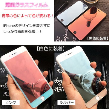 iPhone7/iPhone8/plus/鏡面/ミラー/プロテクター/ガラスフィルム/保護シール/画面フィルムあす楽対応