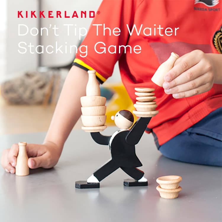 【ポイント10倍】バランスゲーム Don t Tip The Waiter Stacking Game ドント ティップ ザ ウェイター スタッキング ゲーム KIKKERLAND キッカーランド スタッキングゲーム おもちゃ 木製 木の…