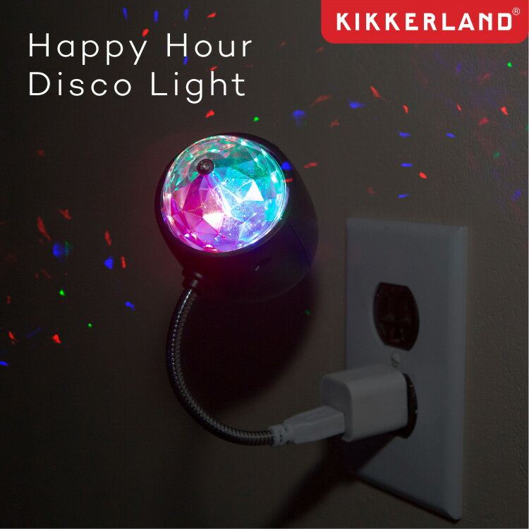 Happy Hour Disco Light ハッピー アワー ディスコ ライト KIKKERLAND キッカーランド KUS211 イルミネーション ライト 照明 USB LED 動画配信 パーティー