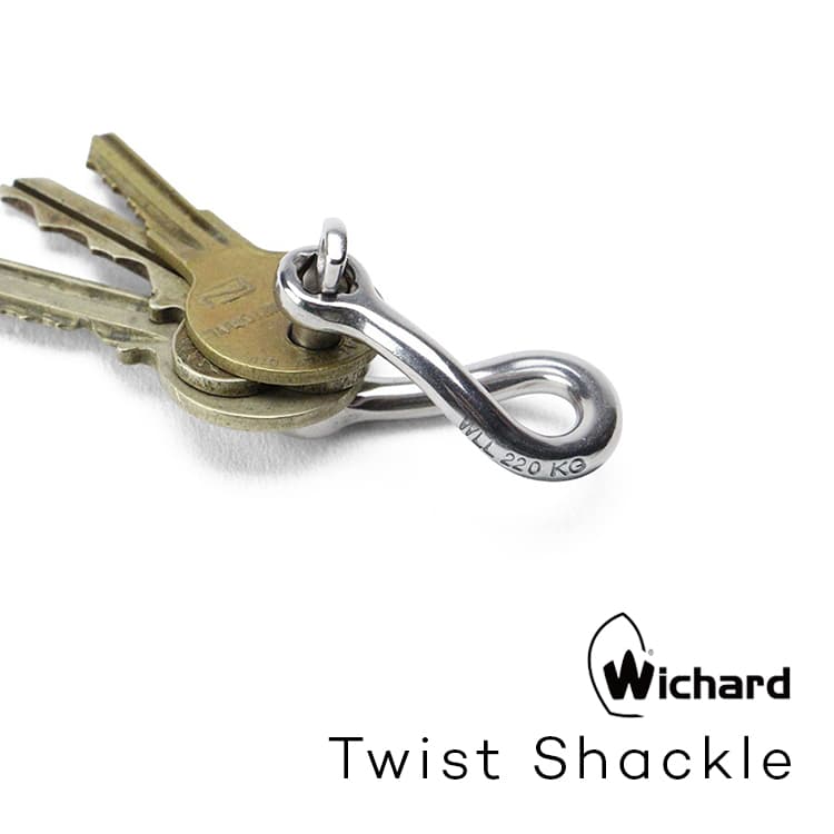 Wichard Twist Shackle ウィチャード ツイストシャックル 1222 カラビナ キーホルダー シャックル セーラーカラビナ キーリング おしゃれ フランス ステンレス シンプル ヨット アウトドア wichard sailor carabiner 