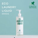 洗濯洗剤 ECO LOUNDRY LIQUID 500ml エコランドリーリキッド GREEN MOTION 洗剤 環境に優しい 100％植物由来 汚れ 高い洗浄力と分解力 分洗い ドライマーク おしゃれ着洗い 皮脂 油汚れ 中性洗剤 すすぎ1回 節約 ラベンダー 赤ちゃん 掃除用にも 約100回分