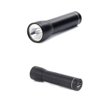 【あす楽　ポイント10倍】フラッシュライトパワーバンク Flashlight Power Bank モバイルバッテリー 懐中電灯 Kikkerland キッカーランド