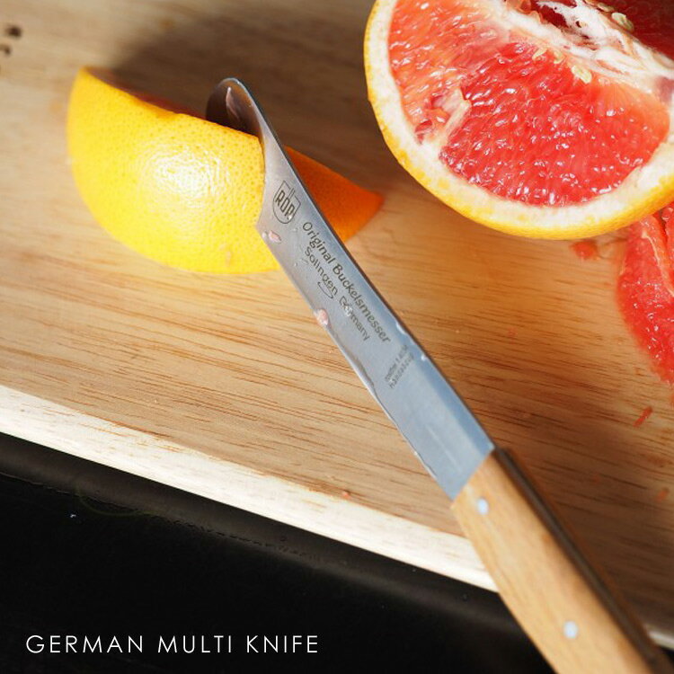 【ネコポス200円】GERMAN MULTI KNIFE ジャーマン マルチ ナイフ ゾーリンゲン ROR ドイツ製 ブナ 無塗装 キッチンナイフ キッチンツール アールオーアール RR-001BC アウトドア 野菜 果物 チーズ キッチンツール 包丁 万能ナイフ 卓上ナイフ