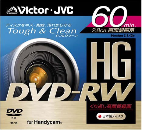 【送料無料】Victor 8cmDVD-RW60分カートリッジ無し [VD-W60G]