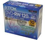 【送料無料】TDK データ用DVD-RW 10枚 2倍速 CPRM対応 プリンタブル [DRW120PW10MY_H]