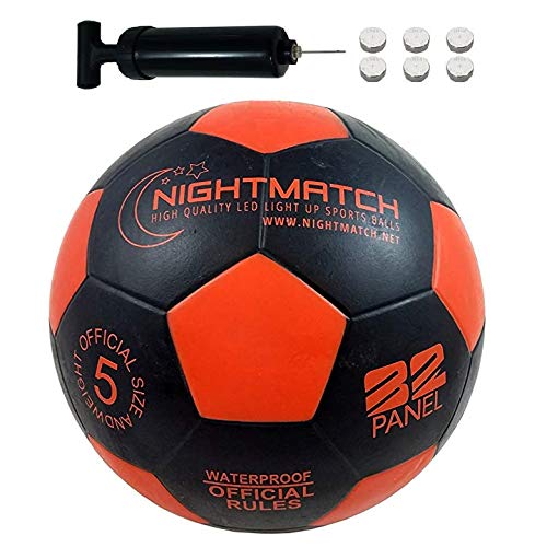 【送料無料】NIGHTMATCH ナイトマッチ LED ライトアップ サッカーボール −キックするとLEDライトが光る..