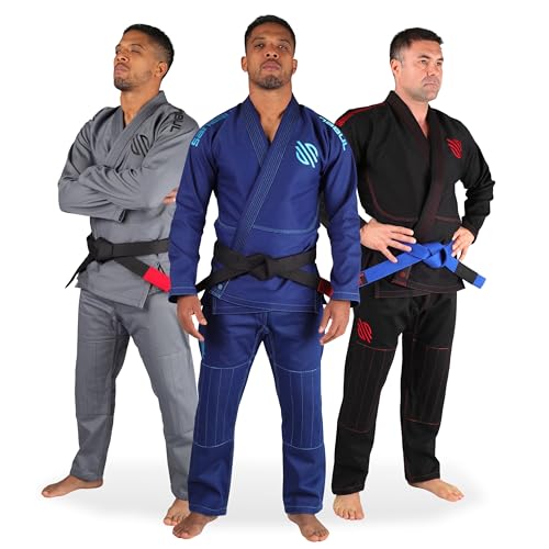 【送料無料】Sanabul Essentials V.2 超軽量 防縮加工 BJJ柔術着 (ネイビー A2) スペシャルサイズガイ..