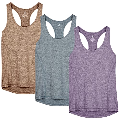 【送料無料】[icyzone] タンクトップ アスレチック アクティブシャツ 通気 速乾 軽量 レーサーバック ..