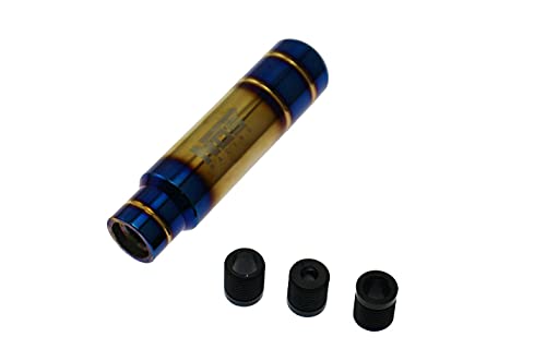 【送料無料】Speed mao 汎用 シフトノブ シフトレバー 自動車 軽トラ ロング チタンカラー 130mm BLUE