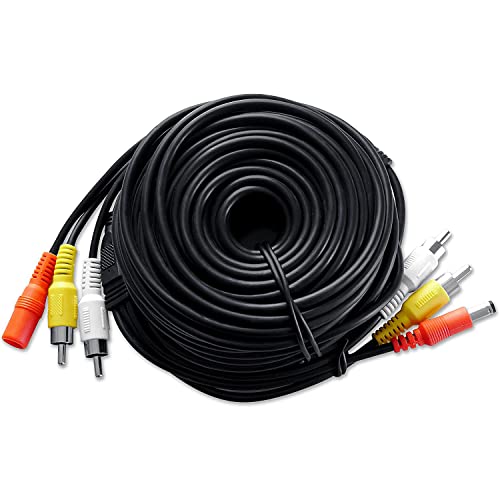 【送料無料】10m ケーブル マイク 録音に コード 3芯 防犯カメラ 専用 映像 音声 電源 有線 延長 同軸..