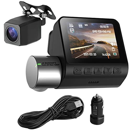 【送料無料】ドライブレコーダー ドラレコ 前後カメラ バックカメラ 2K 1080P sdカード 駐車 24時間 駐車監視 カメラ 2台 170度 広角 前後 録画 録音 音声 IP67 防水 防塵 後方 後ろ 車内 車載カメラ 車 タクシー 車用 タクシー用 12V 小型 フィルム 設置 電源 取り付け