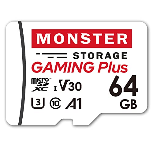 【送料無料】Monster Storage microSD class10 UHS-1 U3 V30 A1 最大Read95MB/s 最大Write80MB/s 4K対応 Nintendo Switch ドライブレコーダー 動作確認済 変換アダプタ付 日本国内正規品