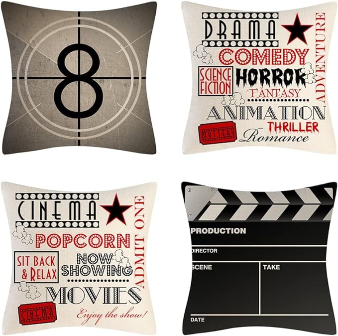 【送料無料】speed mao おしゃれ クッションカバー 4枚 セット 北欧風 ムービー ポップ デザイン