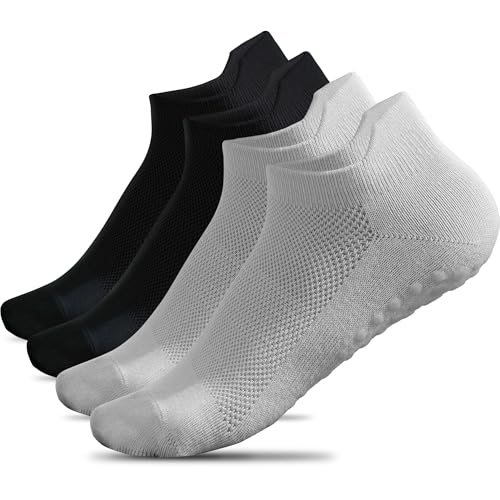 【送料無料】[HWVICTORYV] ヨガソックス 滑り止め付き ピラティス 靴下 レディース くるぶし 綿 抗菌 ..