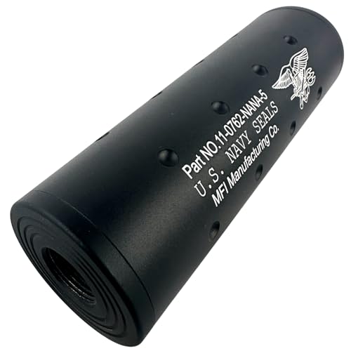 【送料無料】MILQUEST サイレンサー サプレッサー 14mm逆ネジ/正ネジ対応 『全長108mm×外径35mm』 ショ..