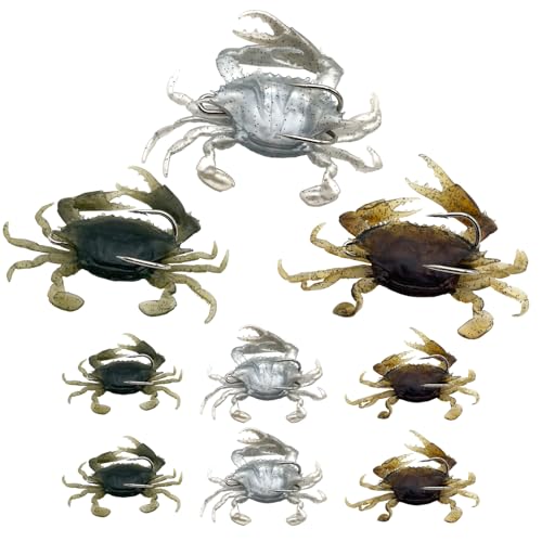 【送料無料】shymie カニ ルアー ワーム 蟹ワーム タコ釣り 擬似 タコエギ チヌ クロ 蟹 釣り針 疑似 ..