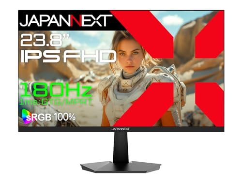 【送料無料】JAPANNEXT 23.8インチ IPSパネル搭載 180Hz対応 フルHD(1920x1080)解像度 ゲーミングモニター JN-IPS238G180F 1ms(GTG/MPRT) HDMI DP sRGB:100% PS5:120Hz接続 【2年】