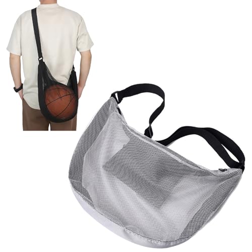 【送料無料】CAWKAY ボールバッグ ボールケース スポーツバッグ メッシュ ネット 持ち運び簡単 肩掛け ..