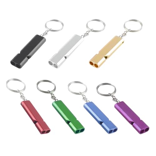 【送料無料】YANYULI ホイッスル 笛 7個セット 大音量 携帯に便利 緊急 防災 救援 アウトドア ハイキン..